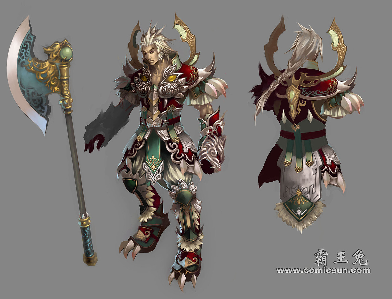 四神兽拟人玄武朱雀苍龙白虎