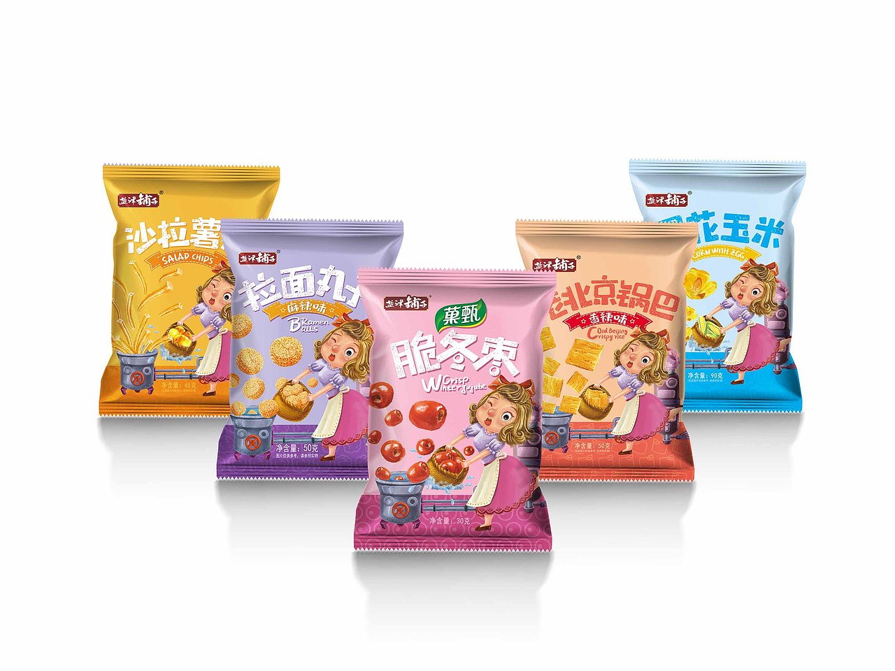 2017年盐津铺子电商部分产品包装设计