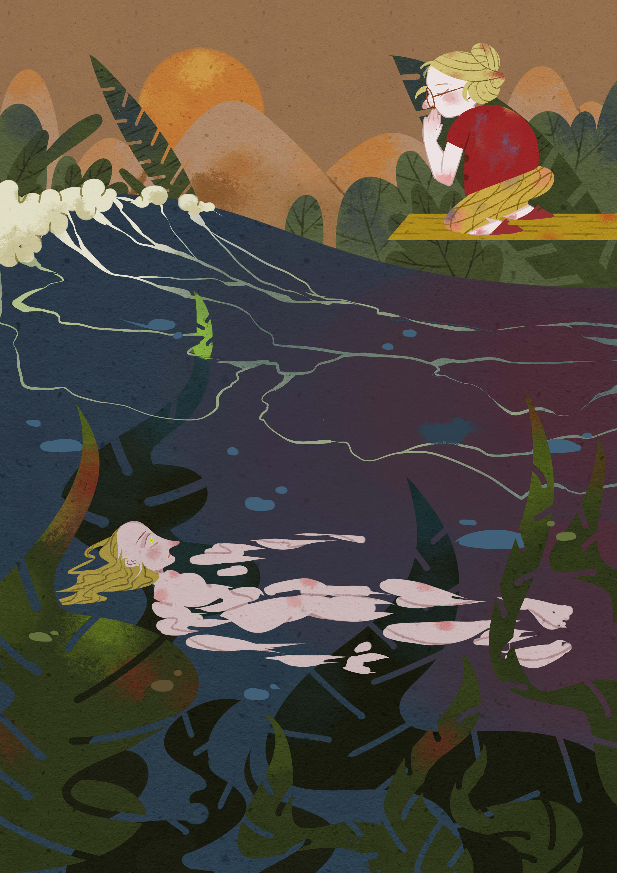 踩面包的女孩|插画|儿童插画|庸白yonb - 原创作品 - 站酷 (zcool)