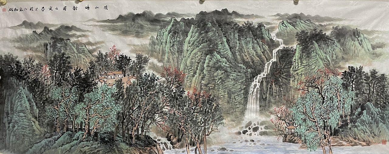 书画名家张朝彬山水作品欣赏