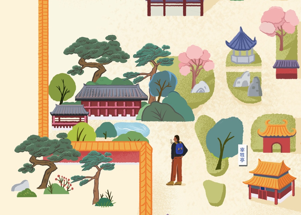 北京地图|插画|创作习作|m小咪 - 原创作品 - 站酷 (ZCOOL)