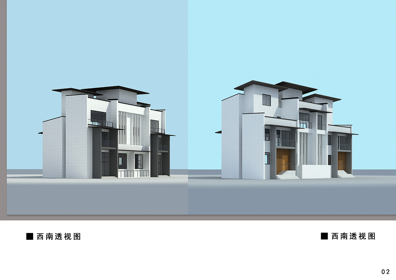 新徽派风格建筑