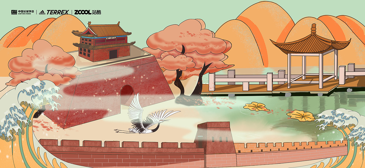 万里长城第一关之山海关（图ZMjc2NjU2NTg4） - 图案 - 站酷设计师猴酸原创素材 - 站酷ZCOOL