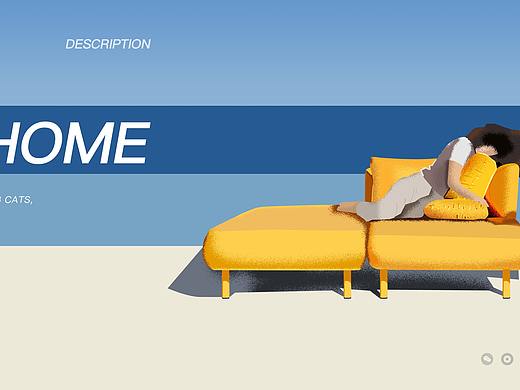 自己画的一个网页插画