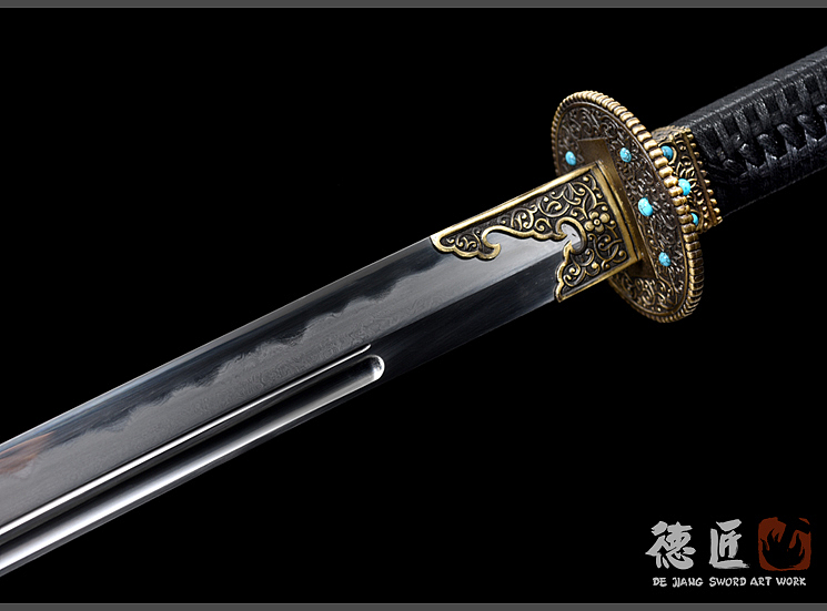 德匠堂宝剑龙泉刀剑新款明刀雁翎刀之紫荆ljg3511