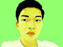 大学时的一张自画像