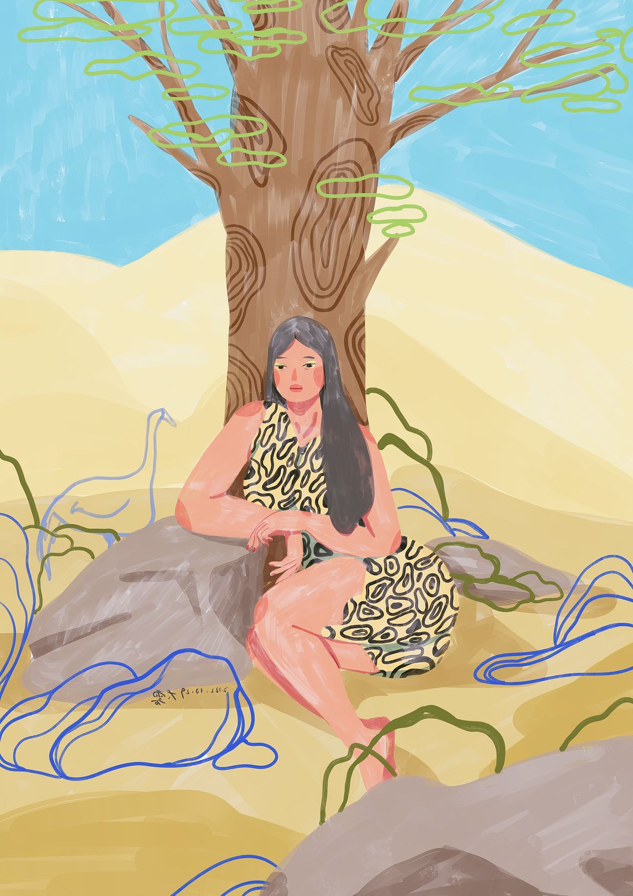 豐富多彩的女孩（圖ZMzIwODc5NTMy） - 商業(yè)插畫 - 站酷設(shè)計師大霧725原創(chuàng)素材 - 站酷ZCOOL