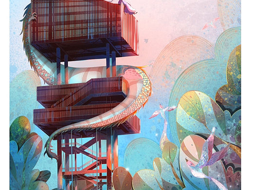 深圳虹桥公园插画