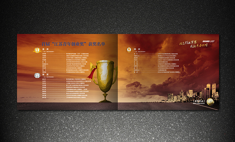 团省委 江苏青年创业奖 金银铜奖获奖名录 画册 灰机稿（图ZMjk3MjE2OA==） - 其他平面 - 站酷设计师icanfay原创素材 - 站酷ZCOOL