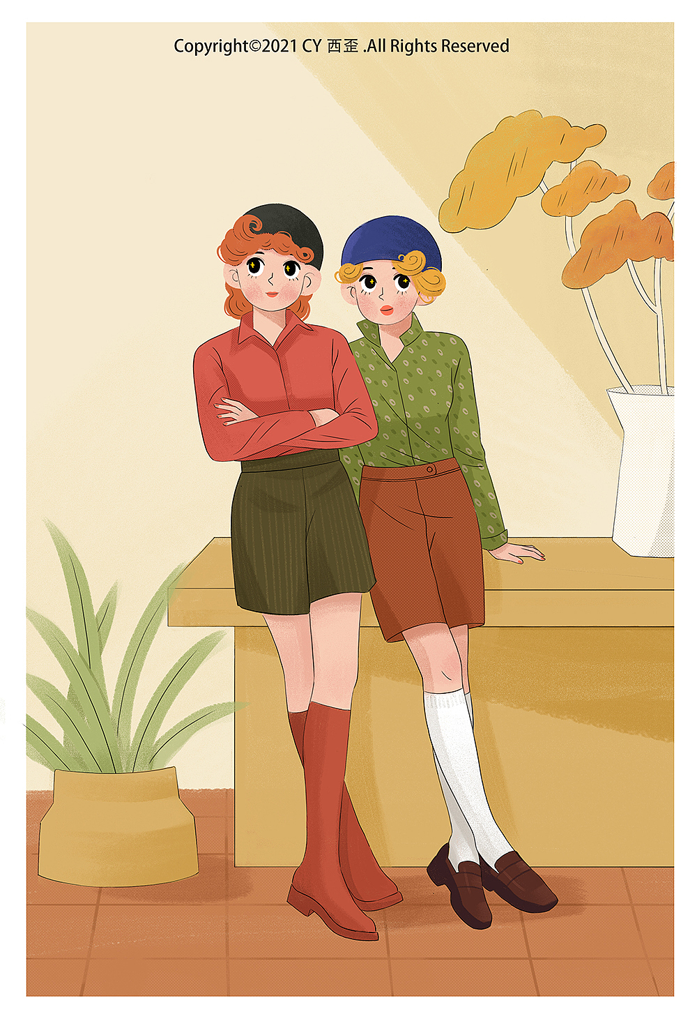 圣诞节/收集星星/复古女孩