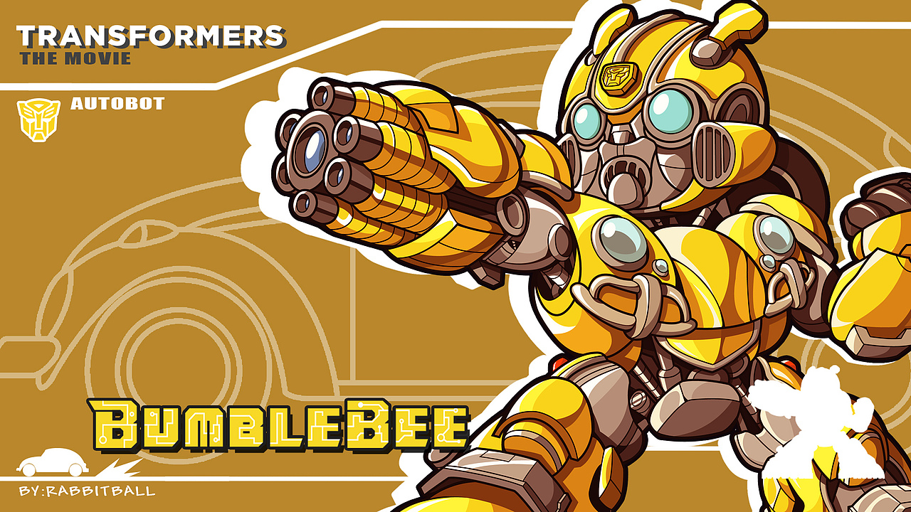 大黄蜂电影q版形象壁纸