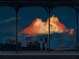 原来这就是青春，是我们一起等待每个落日