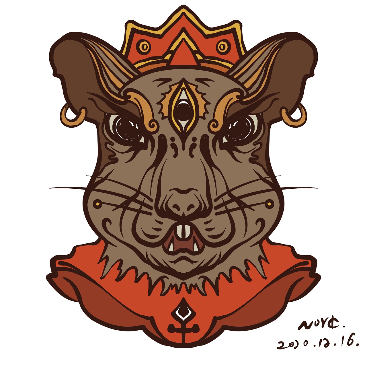 子鼠——(十二生肖～叭咪叭咪哄～系列插画)