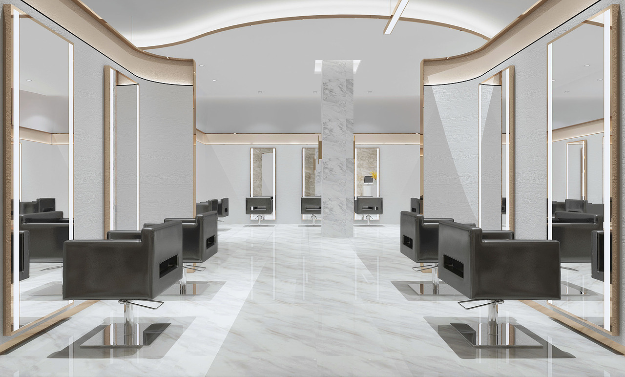 理发店 美容美发店 1992效果图