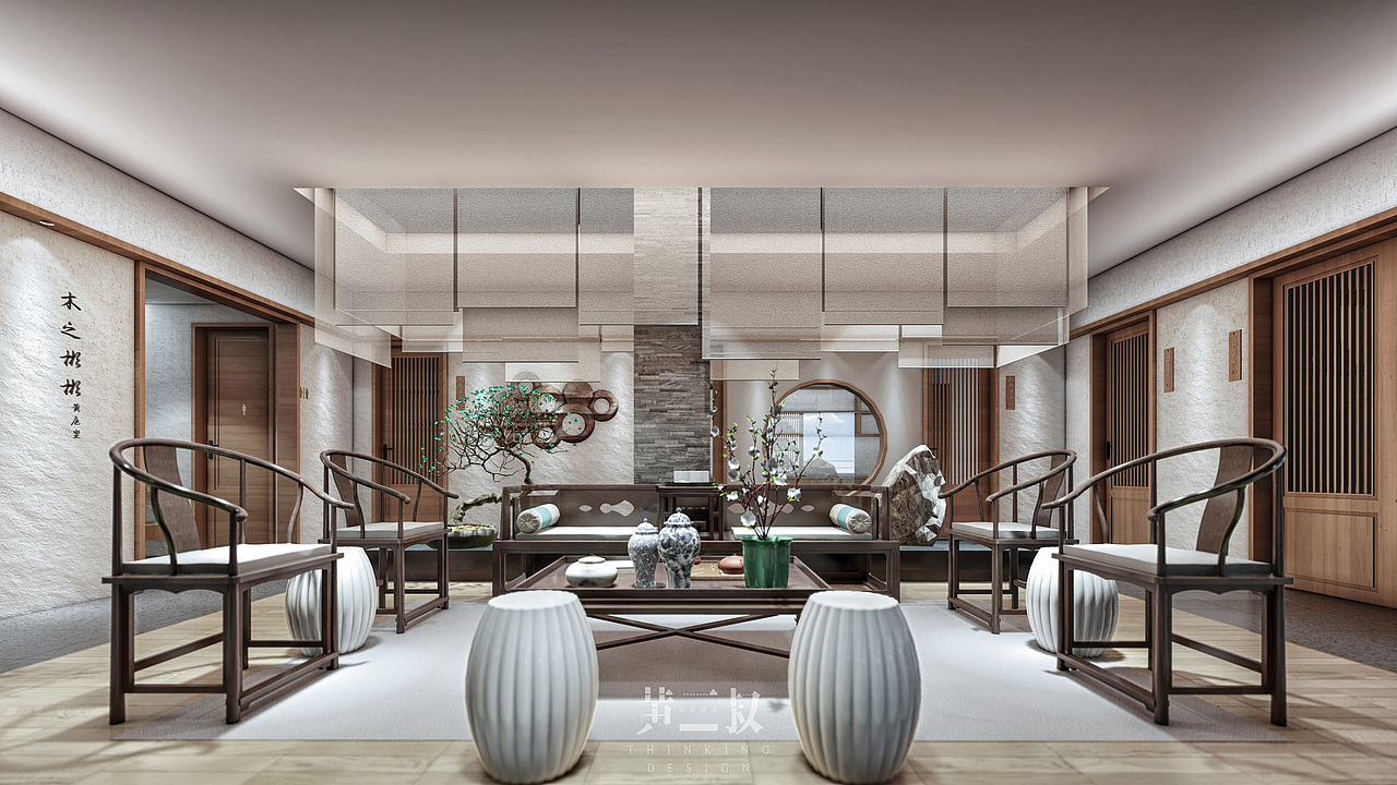 LUMION做室内-商业-传统医馆（图ZMTU1MTQ2NDE2） - 家装设计 - 站酷设计师黄三苏原创素材 - 站酷ZCOOL