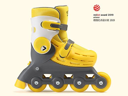 工业设计-小怪兽儿童轮滑鞋-700kids
