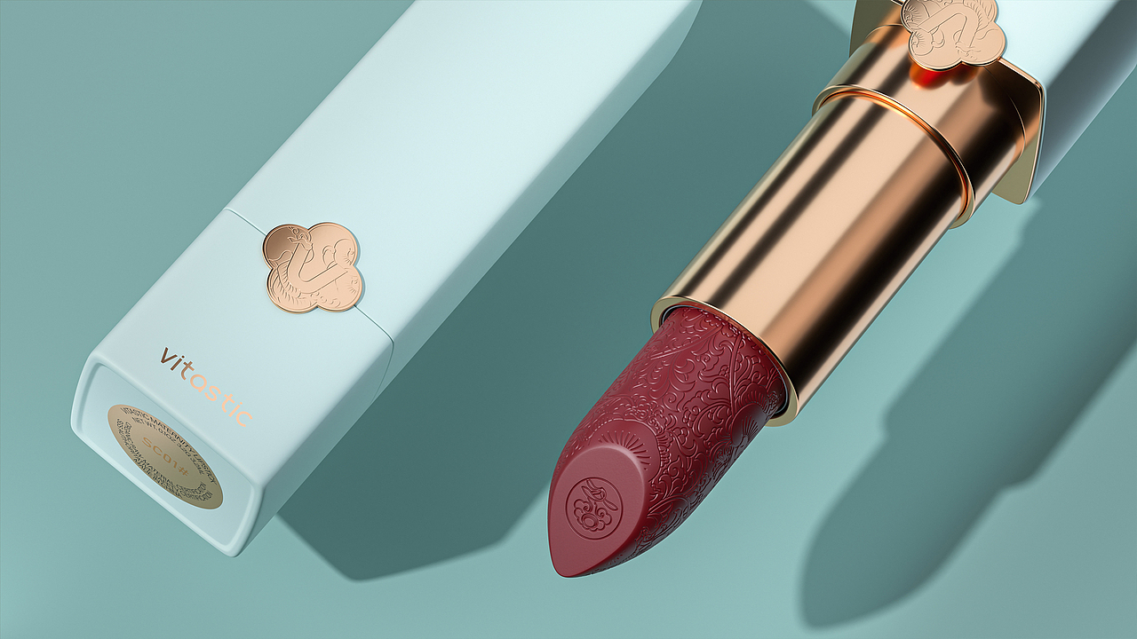 口红产品设计- 口红包装设计 | vitastic（图ZMjY0MDcxNzcy） - 包装 - 站酷设计师同道包装设计原创素材 - 站酷ZCOOL