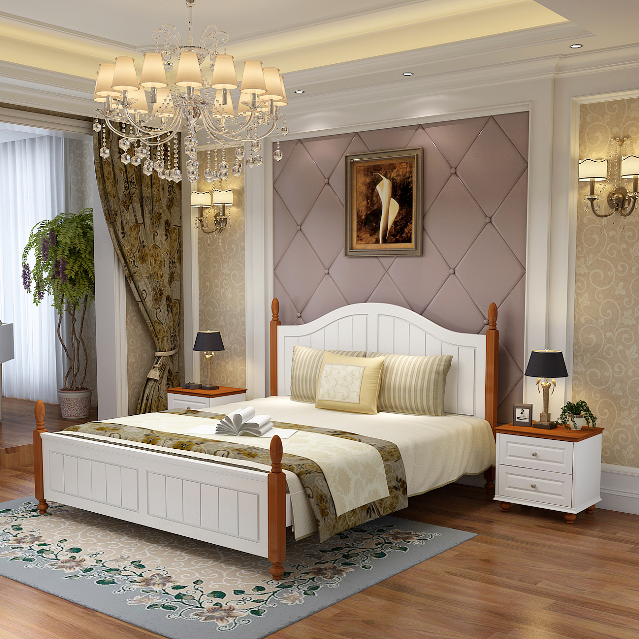 五星级宾馆酒店床上用品 80支纯棉贡缎刺绣白简约被套床单四件套-阿里巴巴