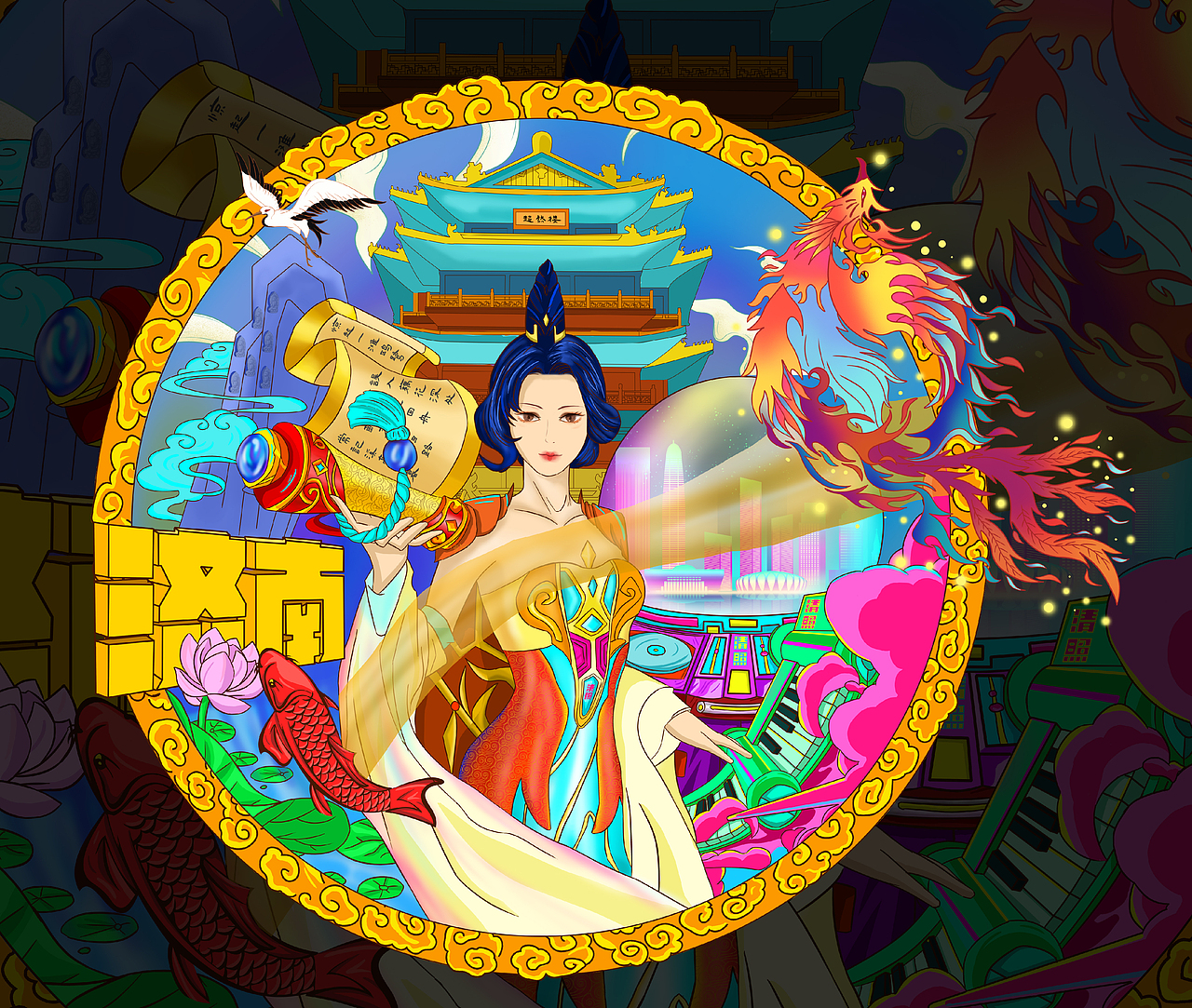 李清照文创插画