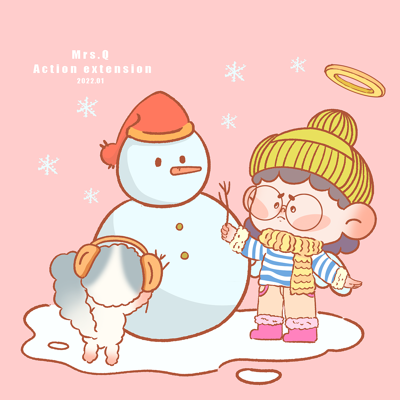 Mrs.Q和她的朋友（图ZMjg2MzY3OTA4） - 儿童插画 - 站酷设计师汤圆不好吃原创素材 - 站酷ZCOOL
