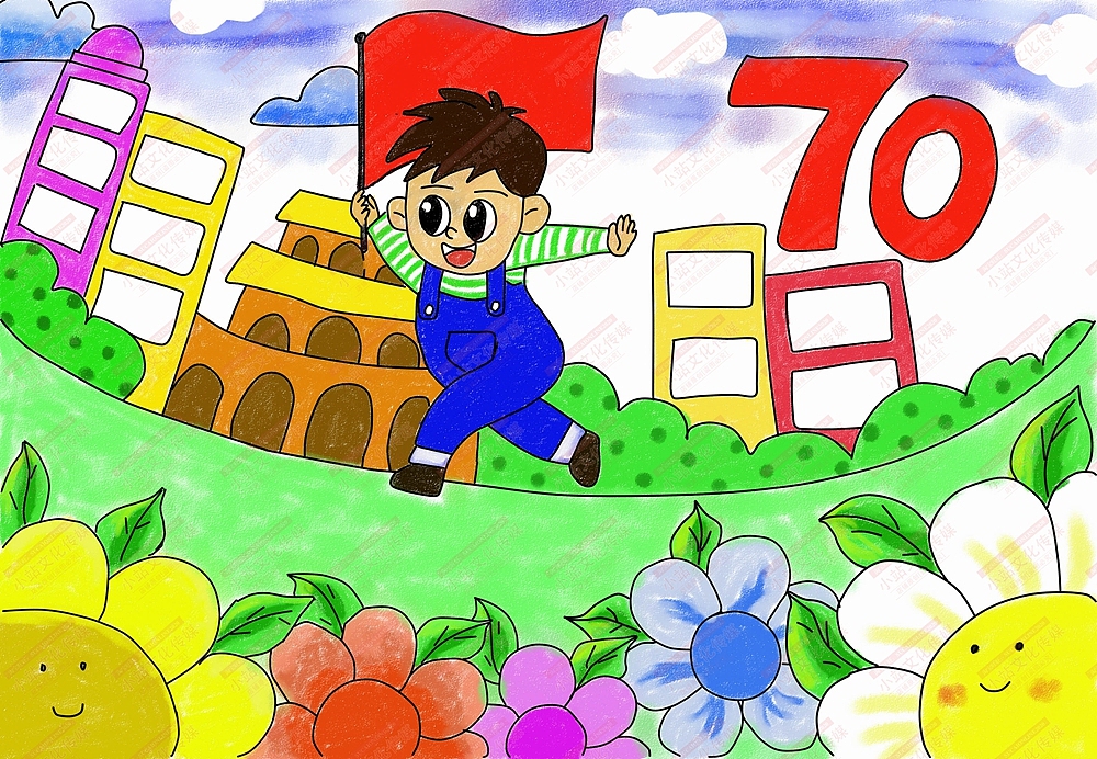 中小学生电脑绘画和教育绘画抗疫绘画中国梦绘画作品