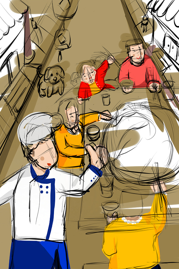 美食插画（图ZMTE1MDc1MjUy） - 商业插画 - 站酷设计师设绘之家原创素材 - 站酷ZCOOL