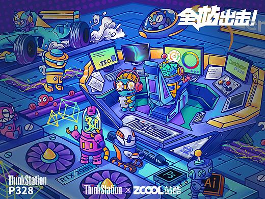 【全站出击!】联想ThinkStation P328工作站(个人主页-ZNDEzNDQyNDg=) - 海报 - 站酷设计师Lennon列侬原创素材 - 站酷ZCOOL
