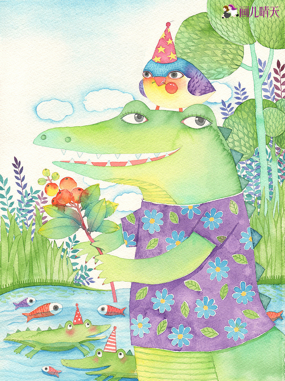 画儿晴天插画作品 母亲节 父亲节 亲子插画作品（图ZNzkwMjk5MTY=） - 商业插画 - 站酷设计师画儿晴天原创素材 - 站酷ZCOOL