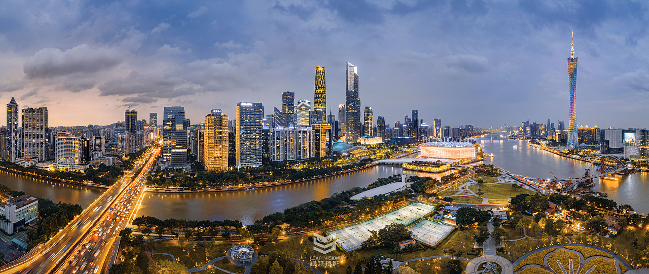 广州珠江新城与二沙岛·航拍