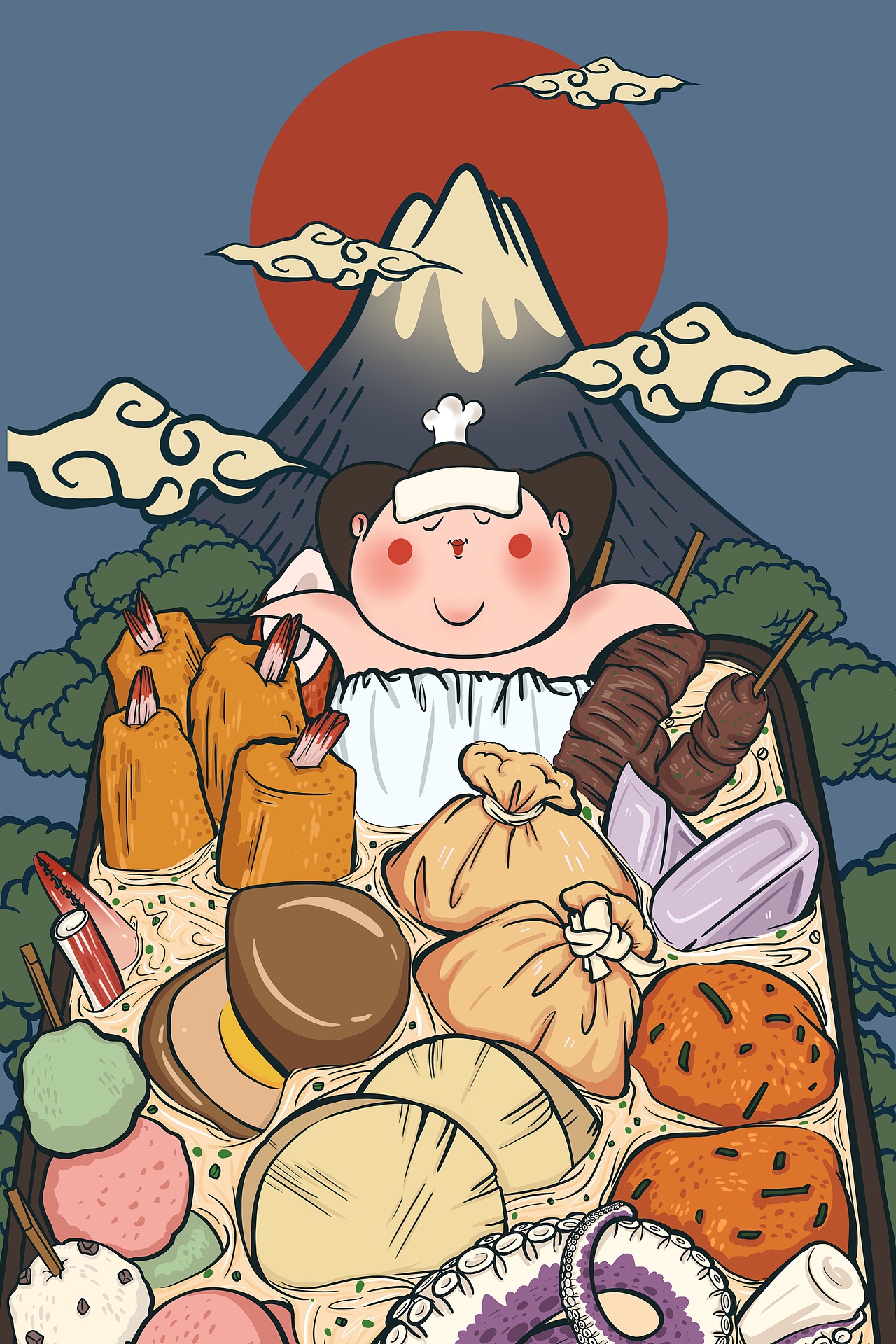 日料四季之神（图ZMTQyOTM5NDgw） - 创作习作 - 站酷设计师水手小瑶原创素材 - 站酷ZCOOL