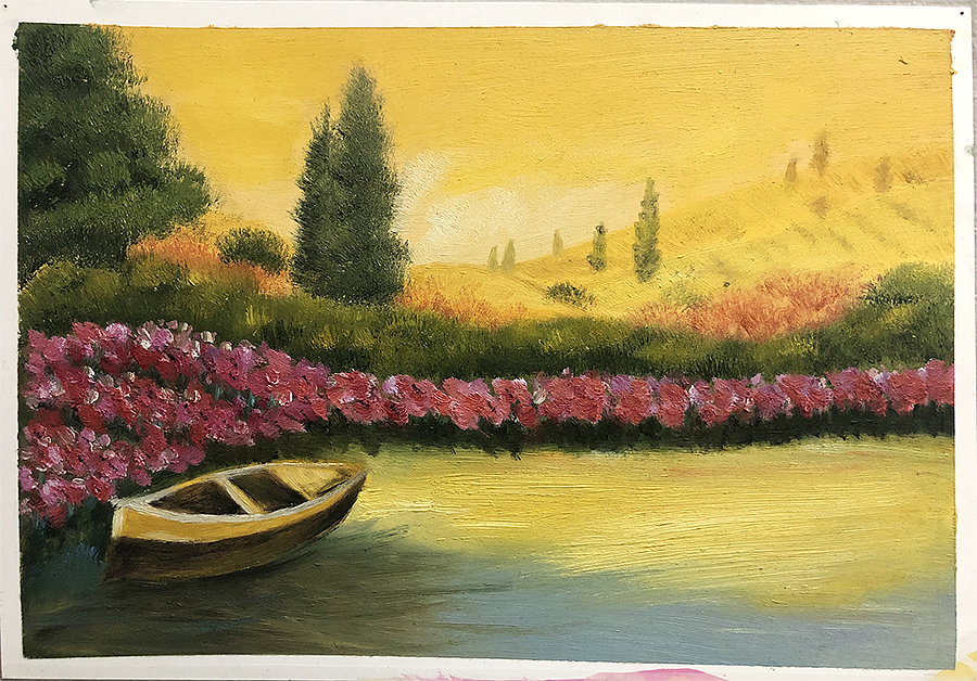处女作之风景油画