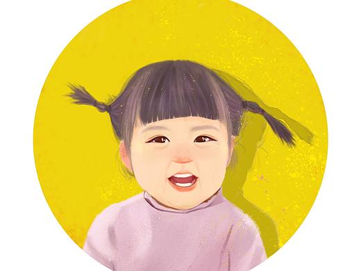 宝宝头像插画