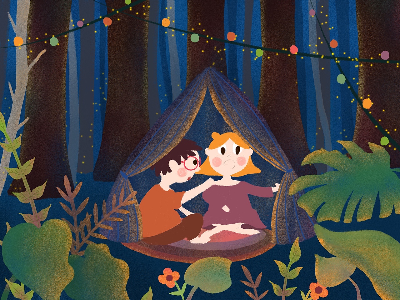 「两个人の夜宵」