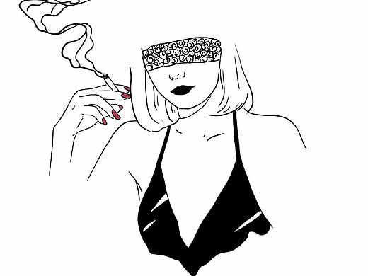 七宗罪线稿插画