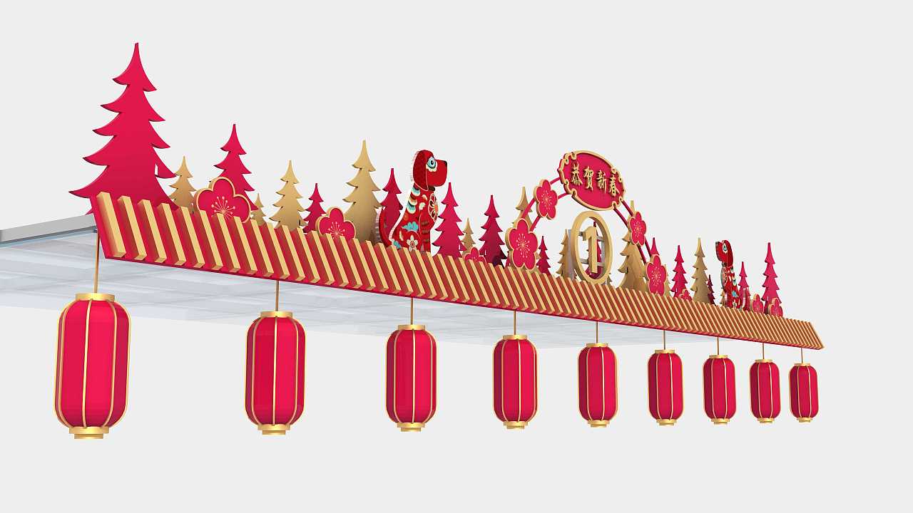 门头装饰亮化（图ZMTc1MzE1MzMy） - 景观设计 - 站酷设计师搬砖零零七原创素材 - 站酷ZCOOL