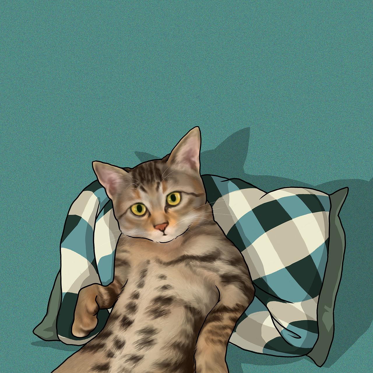 查理嚣张躺姿（图ZMjc1MjQwODc2） - 艺术插画 - 站酷设计师弎番原创素材 - 站酷ZCOOL