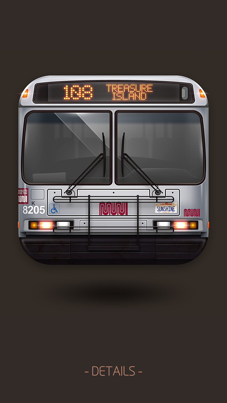 图标琐记 - 08. MUNI BUS 108（图ZNjk1MDI5OTI=） - 图标 - 站酷设计师dust1985原创素材 - 站酷ZCOOL