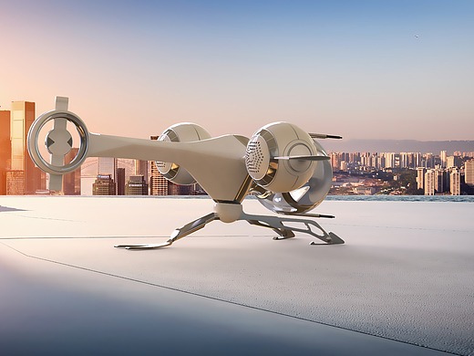 《未来飞行器》建模渲染练习