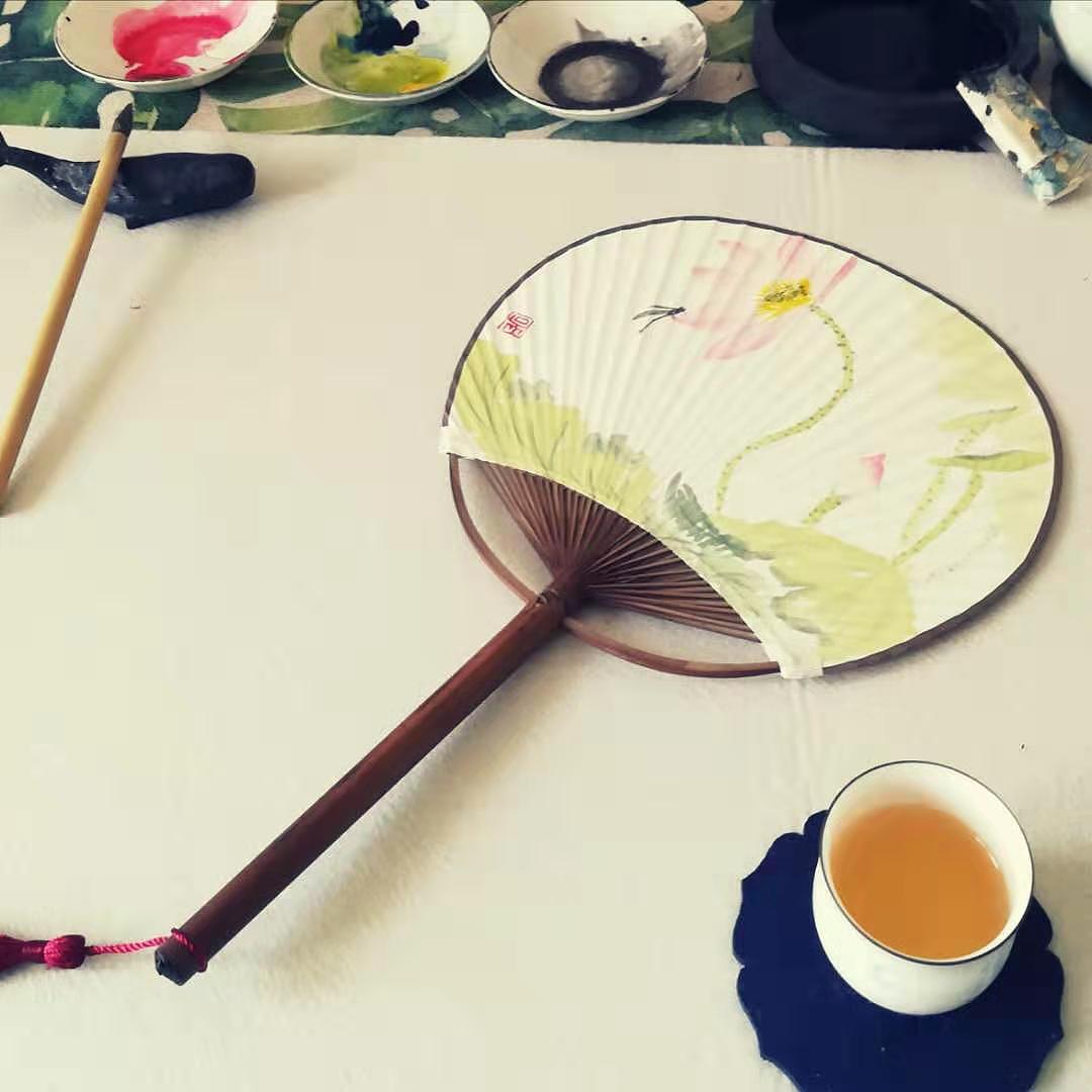 三伏天里画扇面---之团扇篇