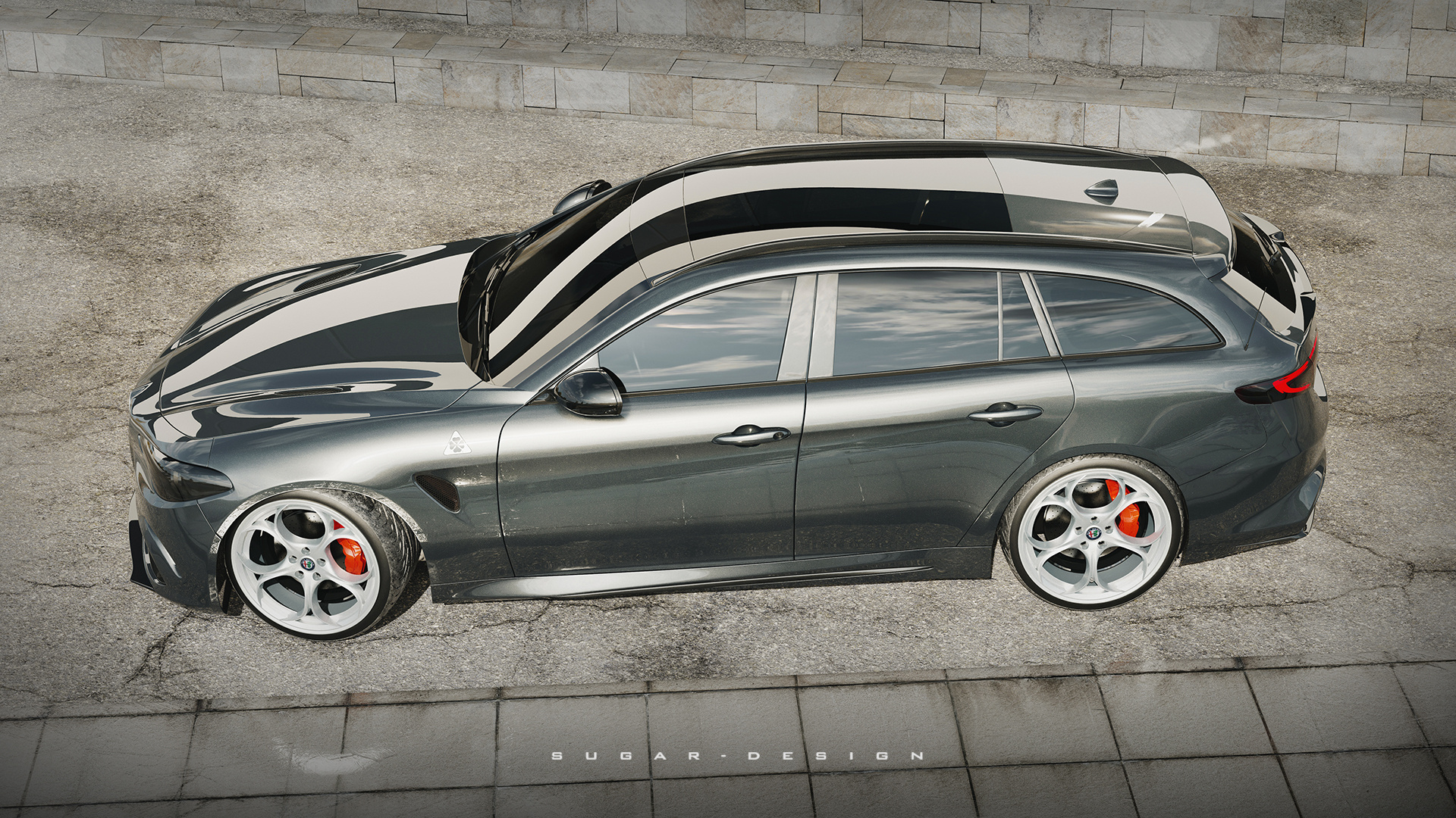 阿尔法·罗密欧giulia 四叶草旅行车新车预览!