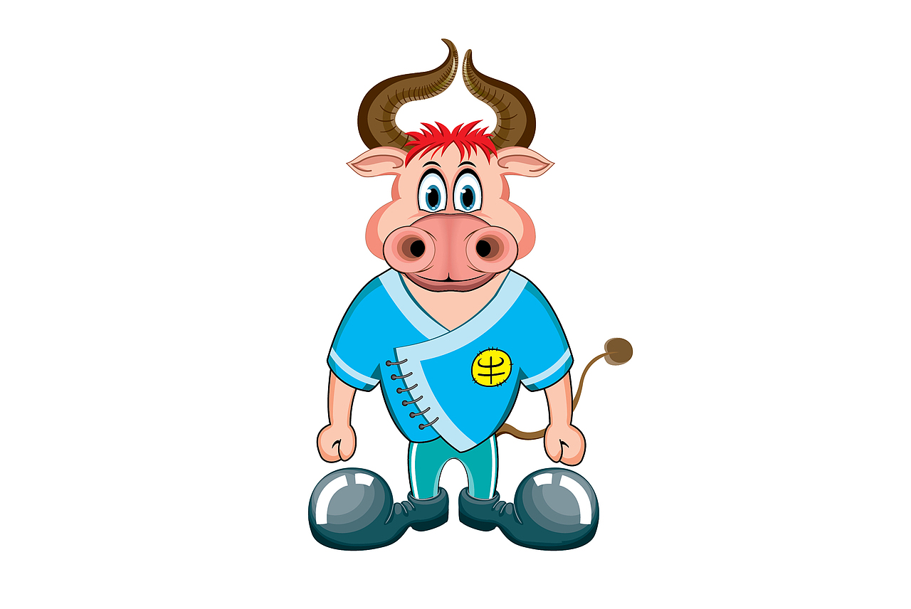 牛卡通牛漫画牛大角牛