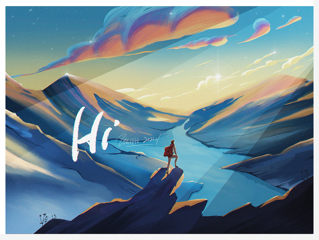 Hi-插画明信片Muiiiiiii（图ZMjgwNDI5MTQ4） - 商业插画 - 站酷设计师木易Muii原创素材 - 站酷ZCOOL