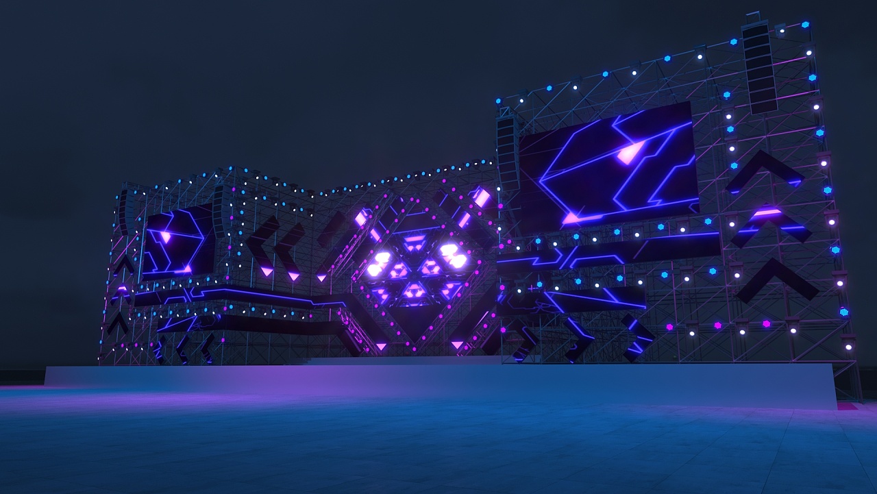 演唱会舞台|三维|场景|道泓 - 原创作品 - 站酷 (zcool)