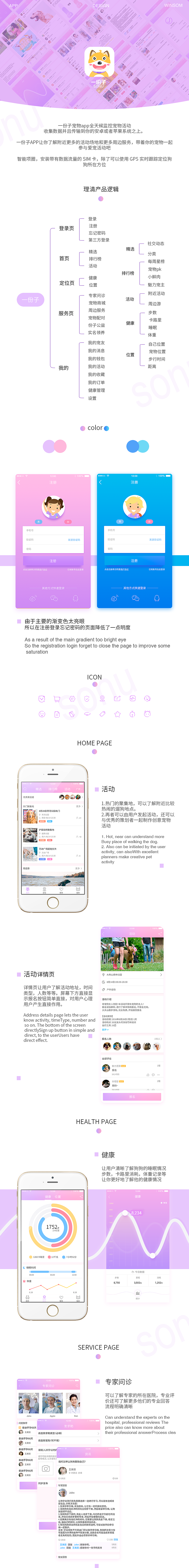 宠物App（图ZODQyNDUwMTI=） - APP界面 - 站酷设计师大王小陈原创素材 - 站酷ZCOOL