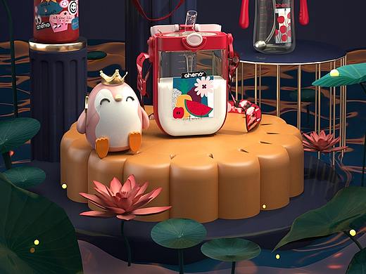 无线端中秋海报