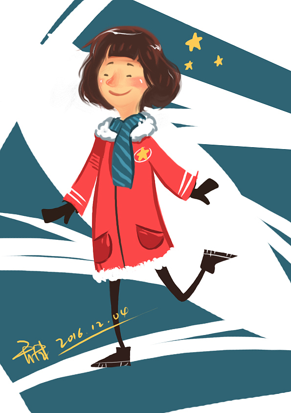 圣誕插畫 手繪練習(xí)（圖ZNjUxOTgyMzY=） - 商業(yè)插畫 - 站酷設(shè)計師甜兒小妞原創(chuàng)素材 - 站酷ZCOOL