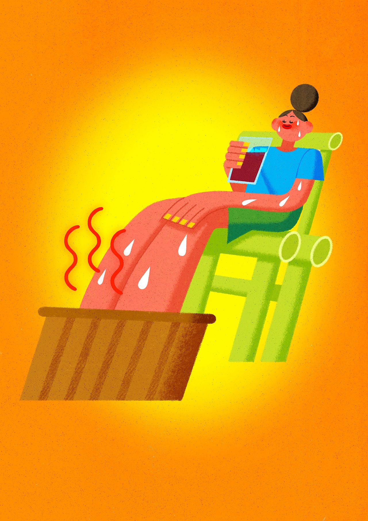 Mini芭莎中医专栏插画