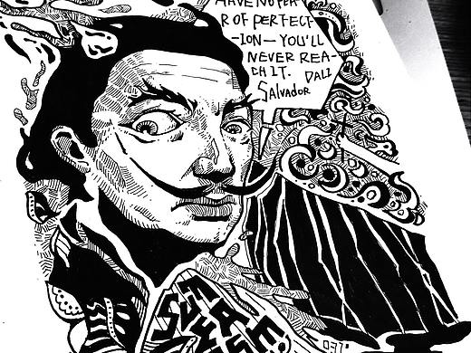 达利形象再绘-时光的意义