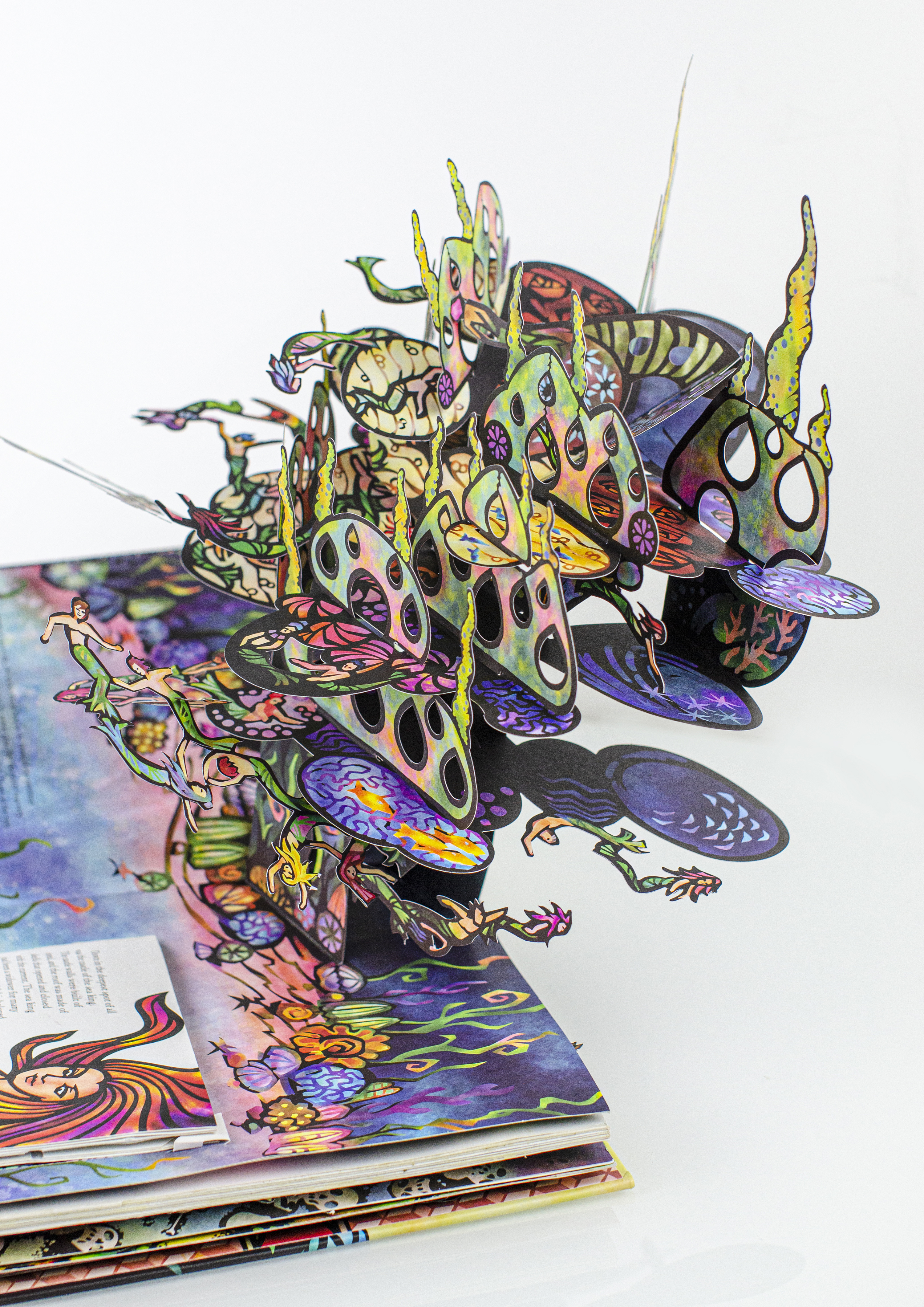 立体书插画v型折