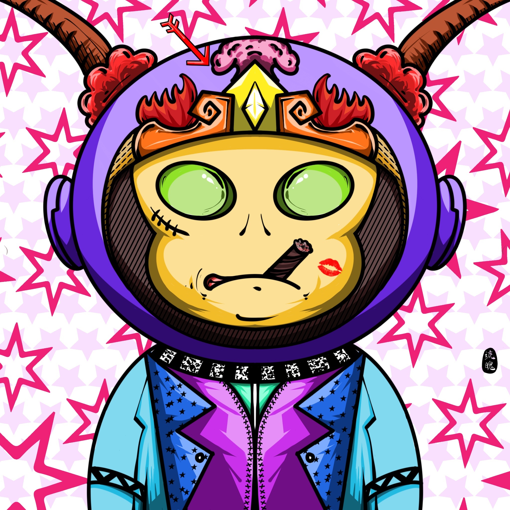 太空猴|插画|新锐潮流插画|琥魄 - 原创作品 - 站酷 (zcool)